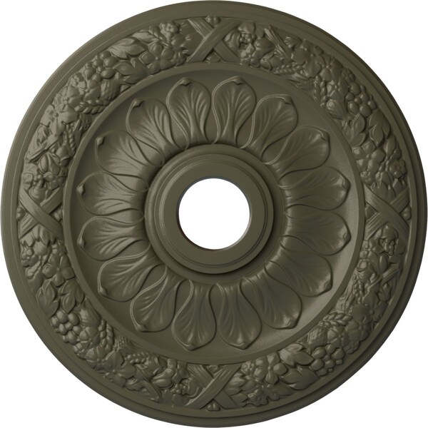 Ekena Millwork Swindon Ceiling Medallion (Fits Canopies up to 6 1/8"), 24"OD x 4"ID x 1 1/2"P, Witch Hazel CM24SWWHF - main